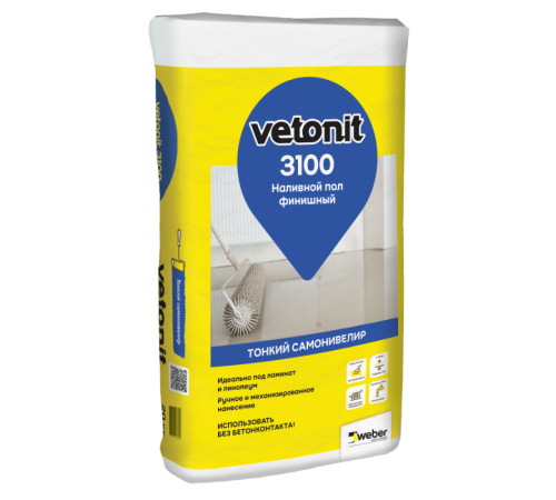 Финишный наливной пол VETONIT 3100  20 кг