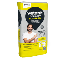 Белый клей-гель для мозаики, керамогранита, плитки и камня Vetonit COMFORT SUPER  FIX 20 кг
