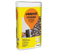 Белый клей для мозаики и камня VETONIT MOSAIC 25 кг