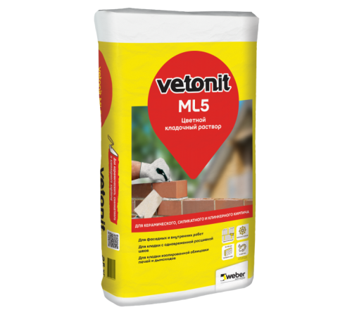 Кладочный раствор VETONIT ML5 СЕРЫЙ    (25кг)