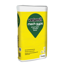 Штукатурка гипсовая белая vetonit mech gyps 30 кг