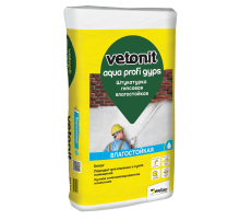 Штукатурка гипсовая влагостойкая vetonit aqua profi gyps 30 кг
