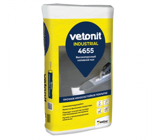 Высокопрочный промышленный пол Vetonit Industrial 4655 (25кг)