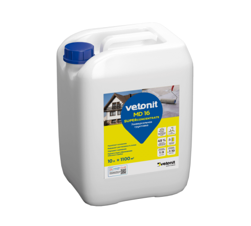 Грунтовка-концентрат для пола и стен vetonit MD 16  (3л.)