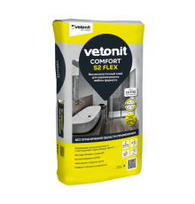 Высокоэластичный клей для керамогранита любого формата  Vetonit Comfort S2 Flex 25 кг