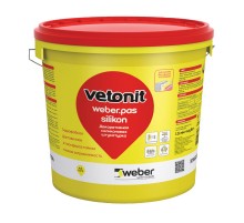 Силиконовая декоративная фасадная штукатурка Weber.Pas Silicon шуба 1.5 мм (25кг)